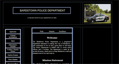 Desktop Screenshot of bardstownpolice.com