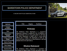 Tablet Screenshot of bardstownpolice.com
